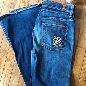 7 for all Mankind Bell Bottom jeans - rare!